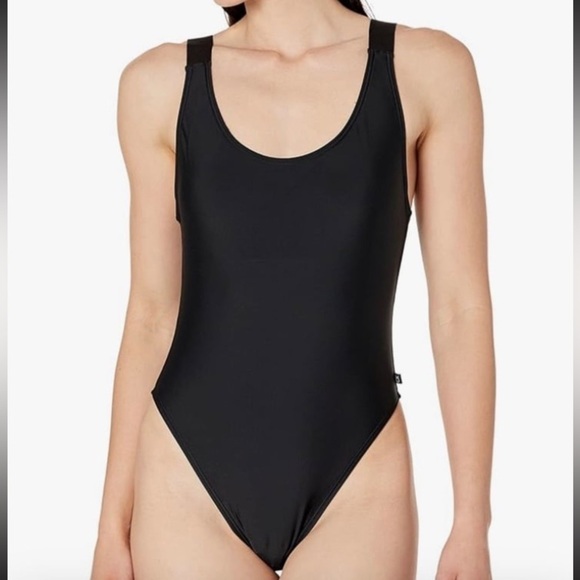 Calvin Klein Women's Classic Over The Shoulder One Piece Swimsuit NWT size M - Picture 1 of 8